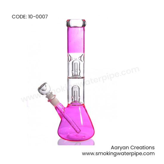 10 INCH DOUBLE PERCOLATOR 19MM PINK