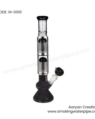 14 INCH DOUBLE SLOTTED 8 ARM TREE PERCOLATOR BLACK 19MM