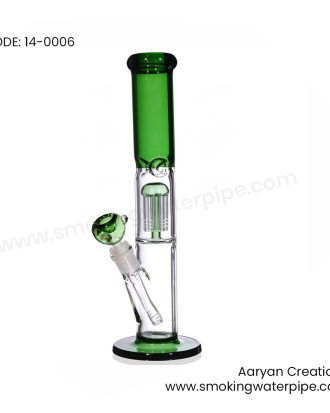 14 SLOTTED TREE PERC 19MM WATER PIPE   GREEN