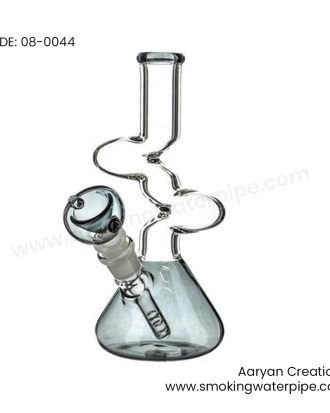 8 inch Color Beaker Base Zong Water Pipe Grey 19 MM