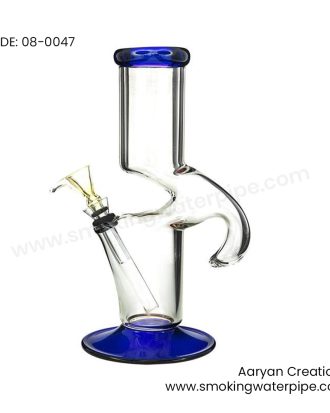 8 inch usa hook blue water pipe