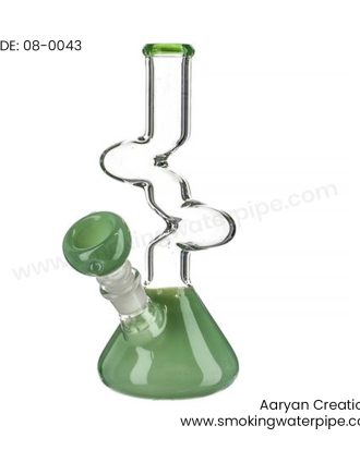 8 INCH Color Beaker Base Zong Water Pipe GREEN 19 MM