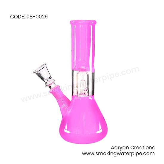 8 INCH SOLID PINK PERCOLATOR 14MM